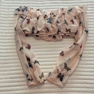 Butterfly Print Women's Skirt